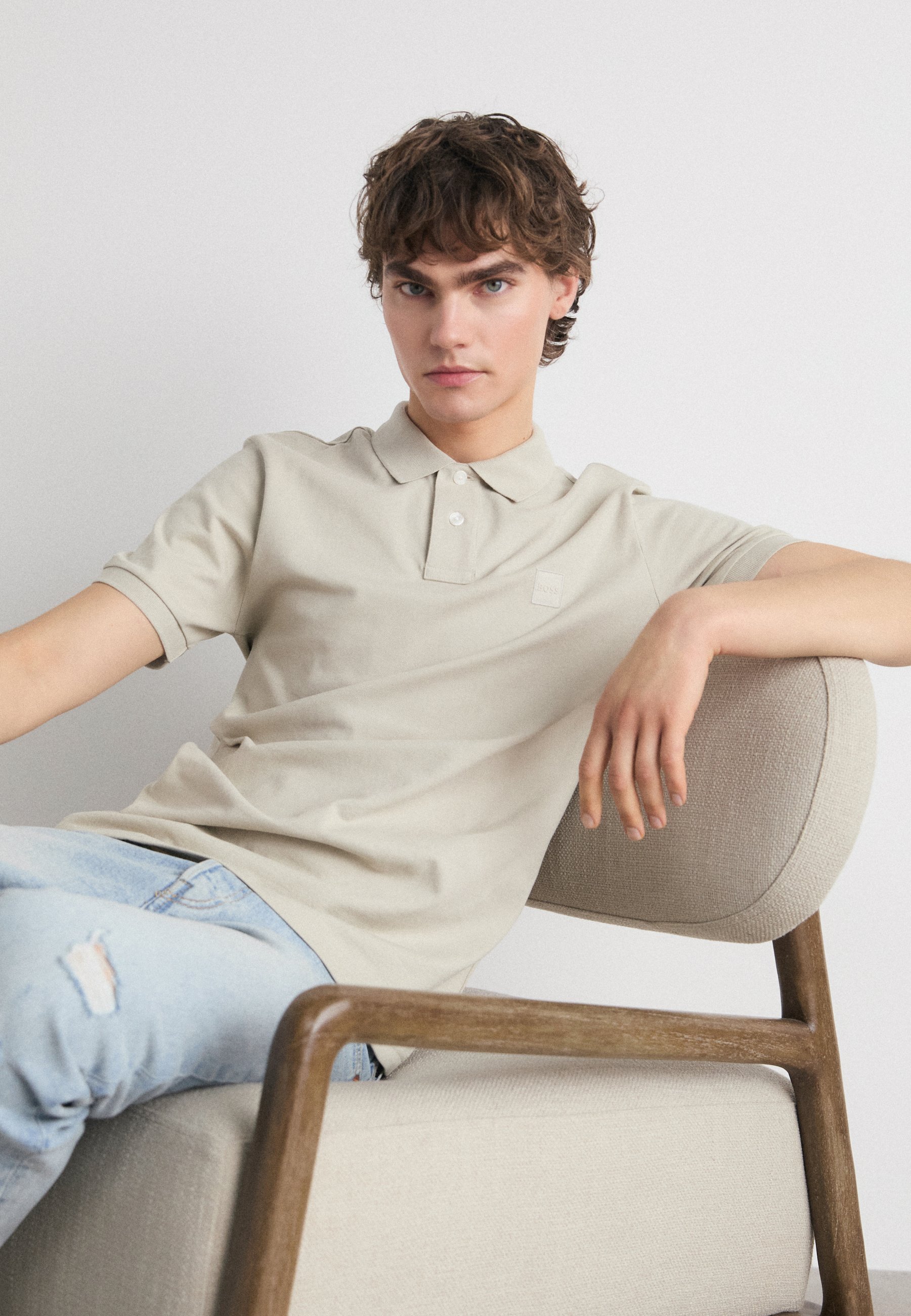 BOSS PASSENGER - Poloshirt - hellbeige