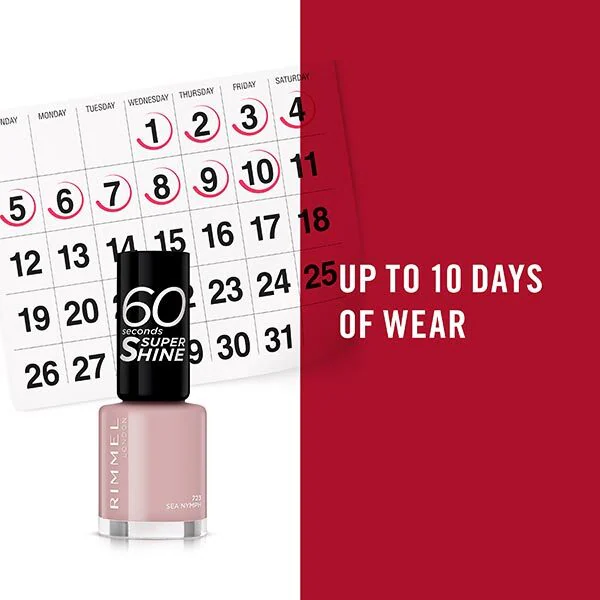 „Rimmel 60 Seconds Super-Shine“ nagų lakas – „Sea Nymph“