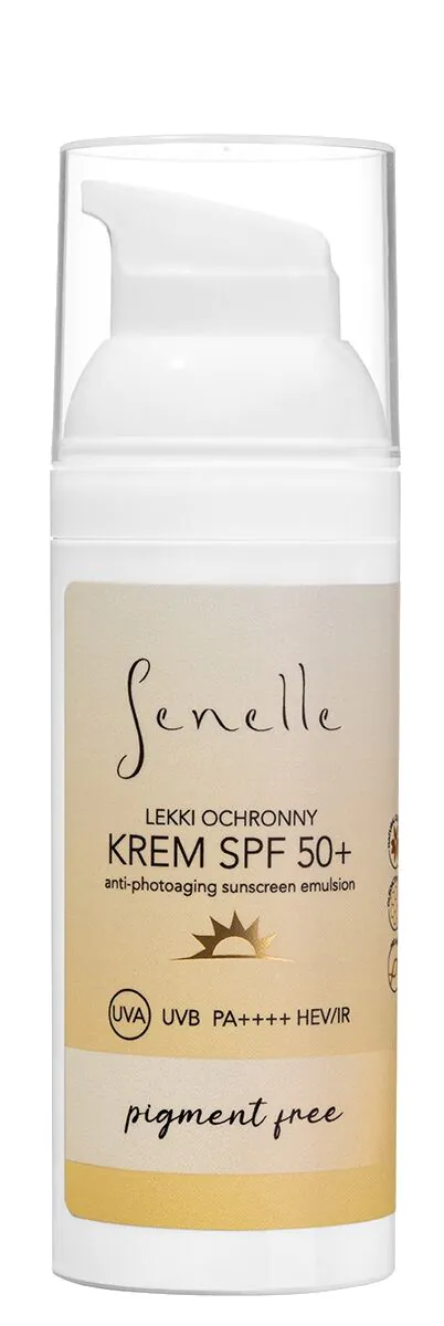 Senelle Lekki Krem ochronny SPF 50+ Bez Pigmentu