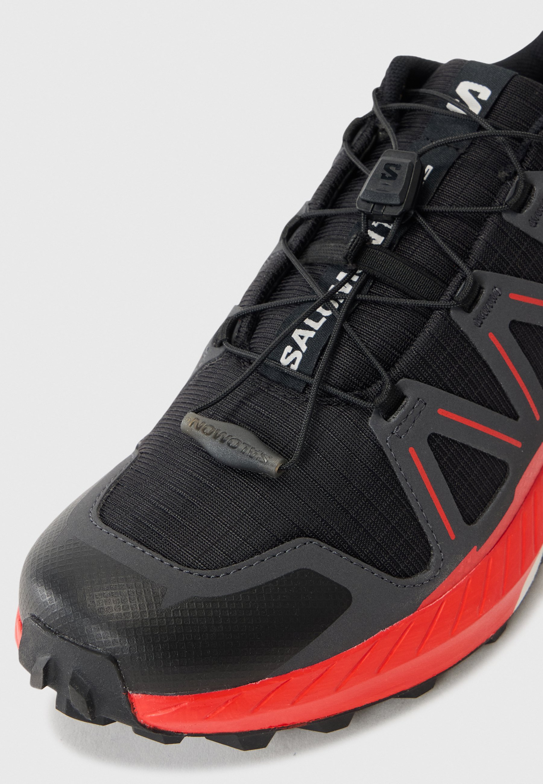 Salomon SPEEDCROSS PEAK - Wandelschoenen - zwart/asfalt/vurig rood