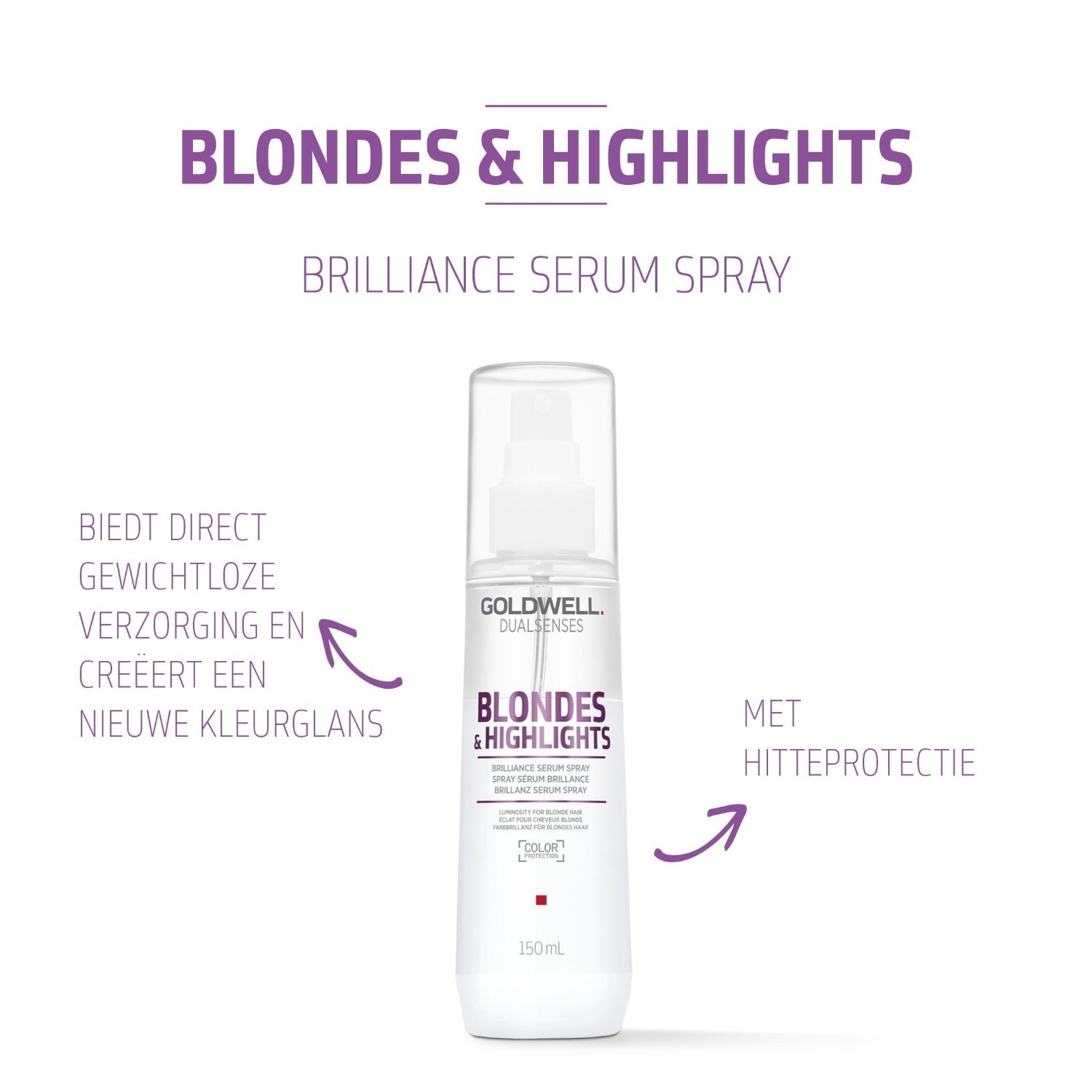„Goldwell Dualsenses Blondes & Highlights Brilliance“ serumo purškiklis – 150 ml