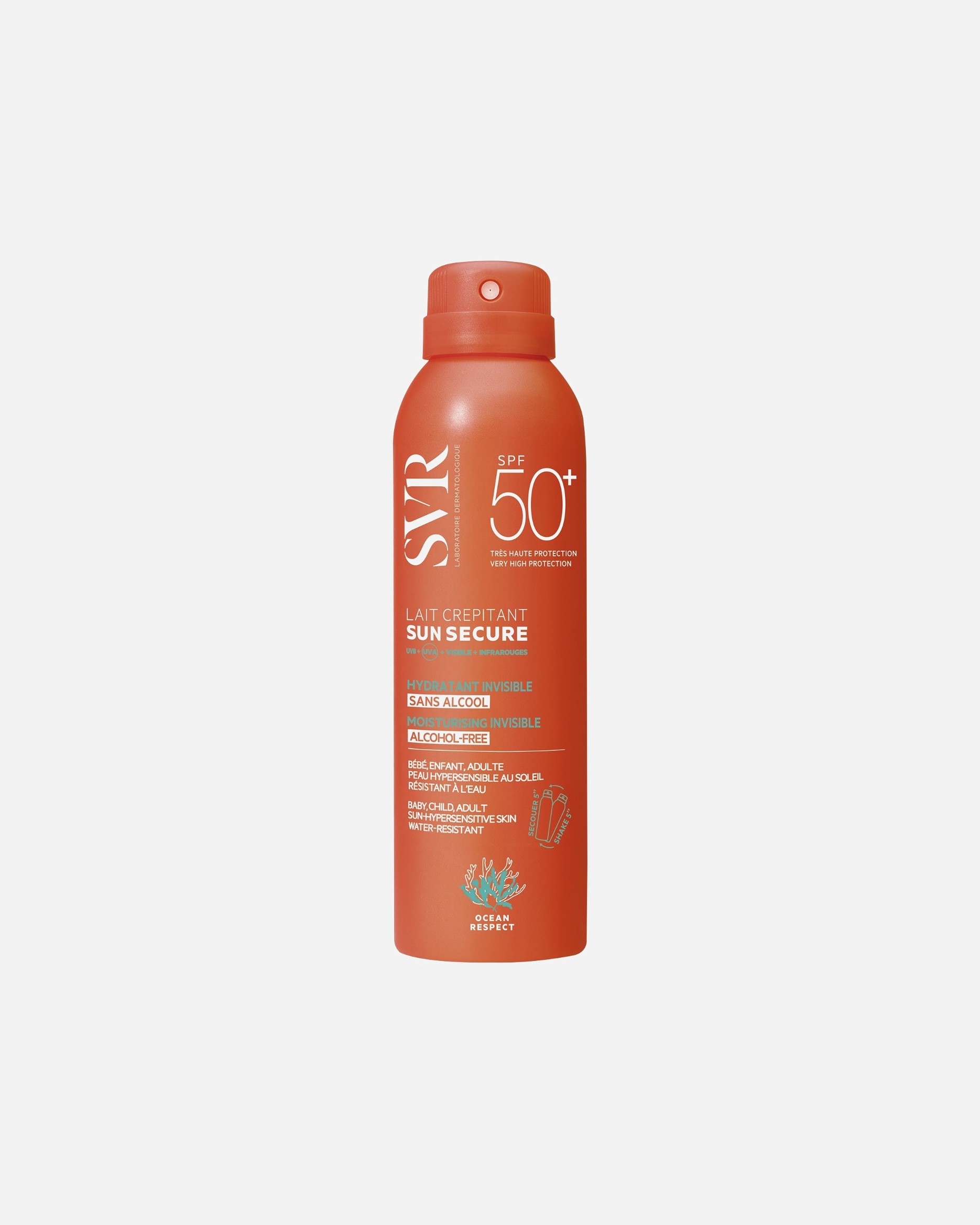 SVR Sun Secure Lait Crepitant SPF50+ 200ml