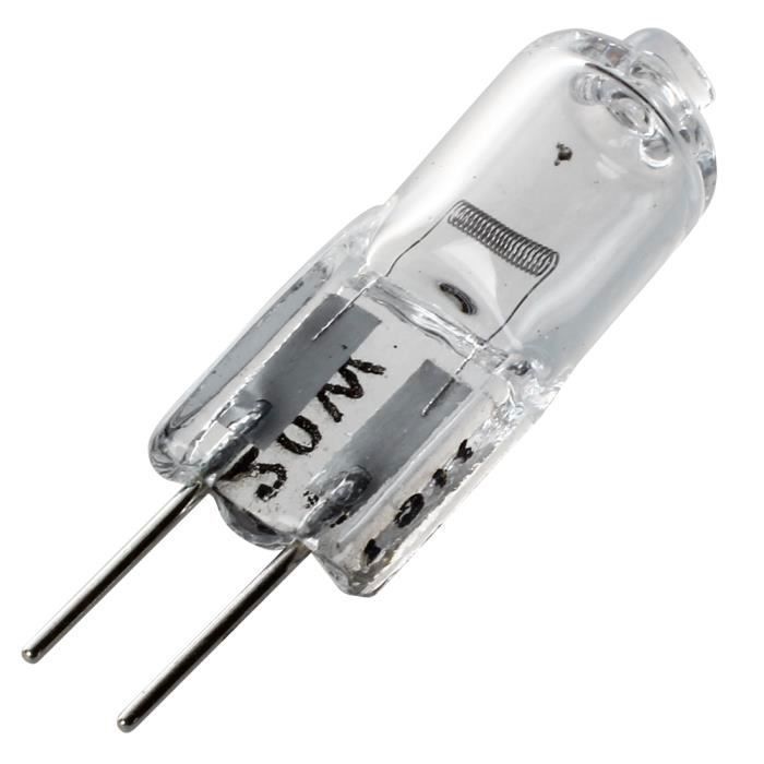 Paquete de 10 bombillas halógenas G4 de 20 W y 12 V - Luz blanca cálida de 3000 K, alto flujo luminoso (cápsula JC)