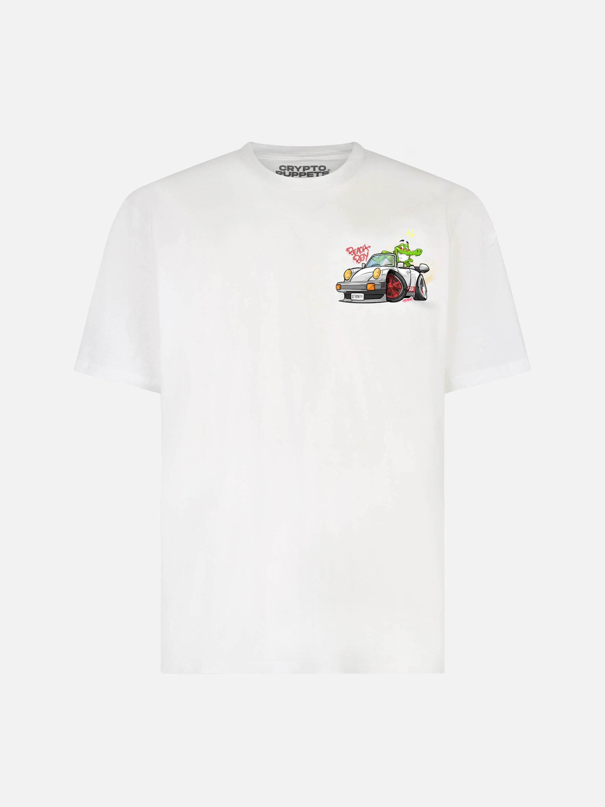 T-shirt da bambino in cotone con stampa coccodrillo cryptopuppets | ED