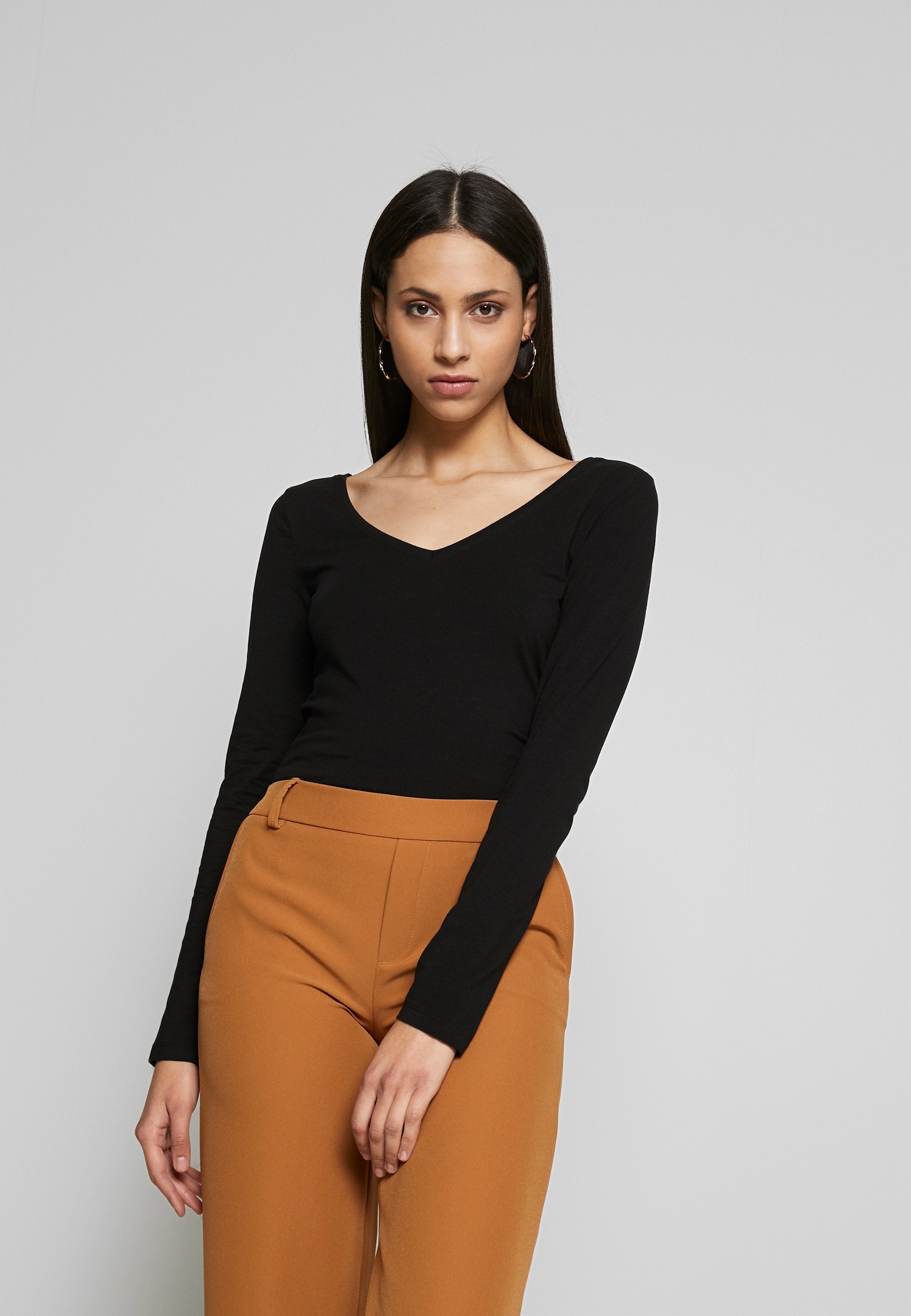 Anna Field Tall BASIC TOP MET LANGE MOUWEN - Top met lange mouwen - zwart