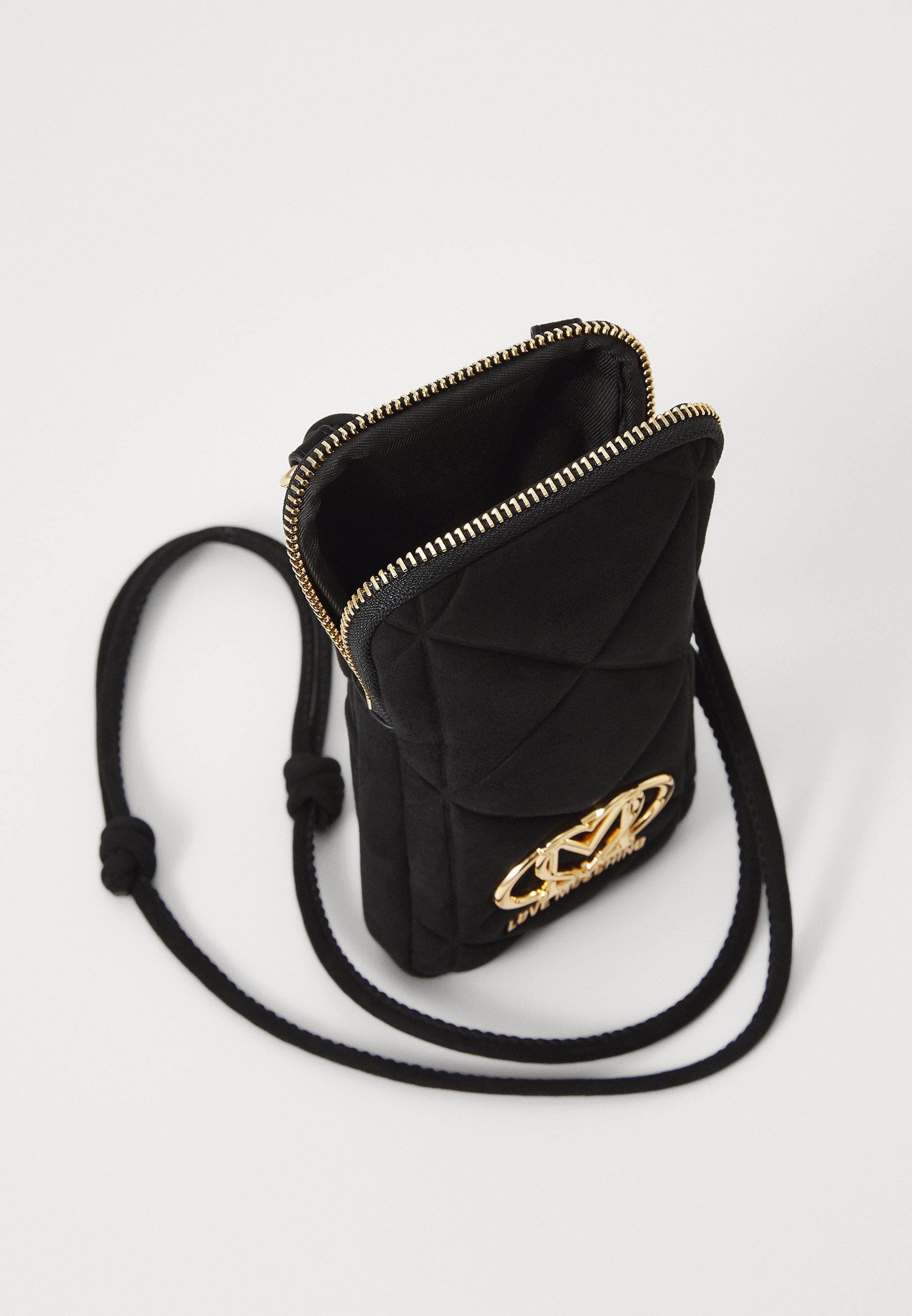 Love Moschino EMBOSSED - Telefoonhoesje - zwart