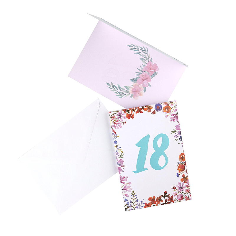 Gratulererkort, 18 år gammel