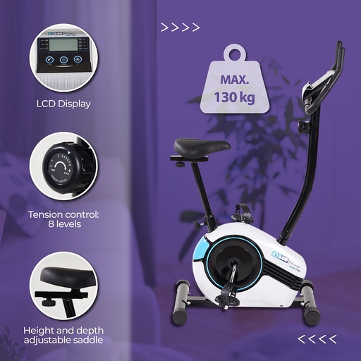 Keboo 700 Series Magnetic Exercise Bike with Heart Rate Monitor and Display