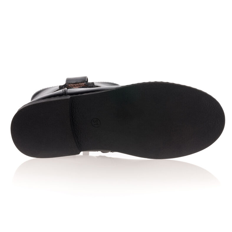 Schwarze Mädchenstiefel/Stiefeletten