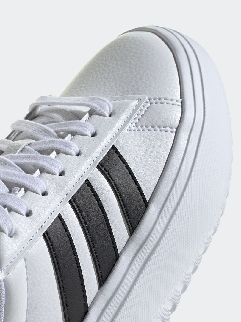Tênis plataforma 'Grand Court' da Adidas - branco