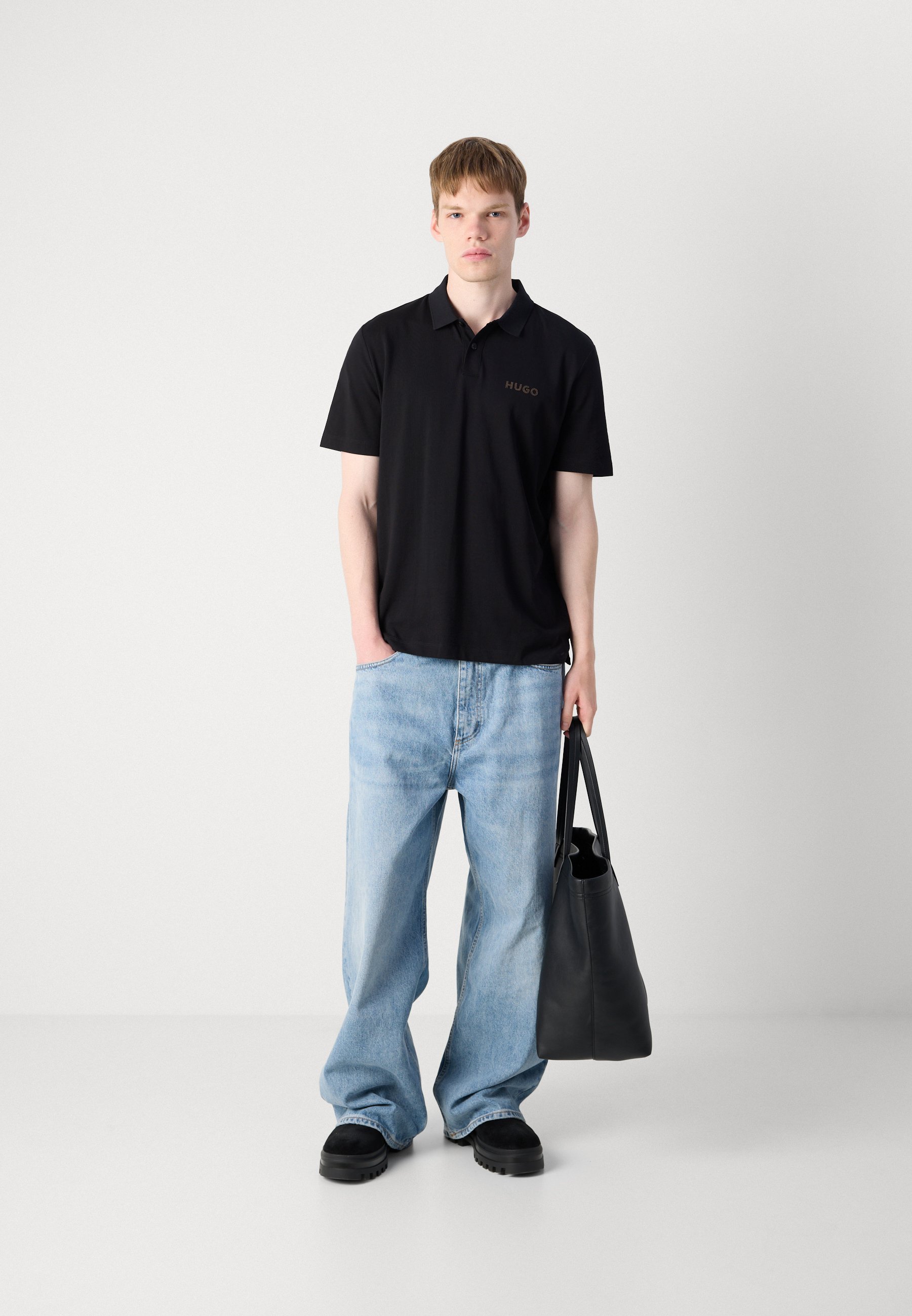 HUGO DIRLMERE - Poloshirt - zwart