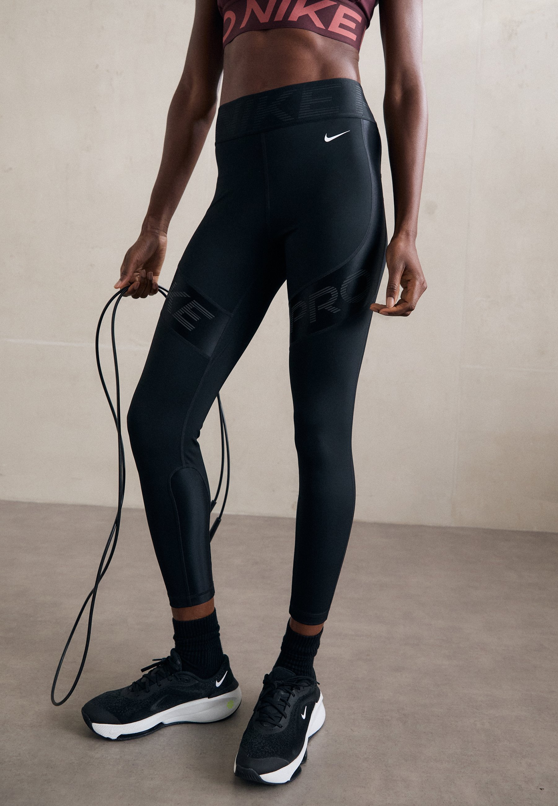 Nike Performance SCULPT 7/8 - Leggings - zwart/antraciet/wit