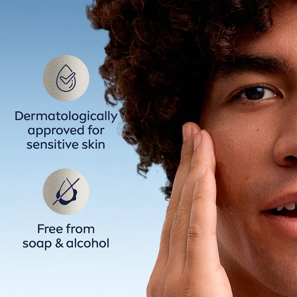 NIVEA MEN Sensitive čisticí gel na obličej s 0% alkoholu, 100 ml | Dárky pro tátu | Superdrug
