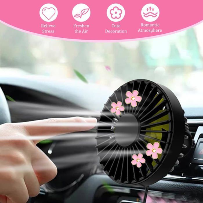 Set di 4 clip decorative a forma di margherita per bocchette d'aria auto, decorazione per griglia interna, deodorante per auto per soggiorno, ufficio, casa, cucina