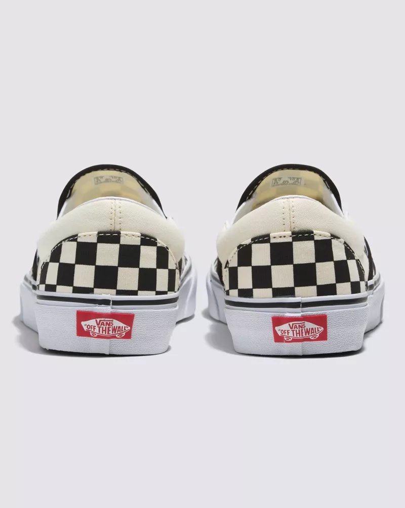 Classic Slip-On Wide Checkerboard Shoe