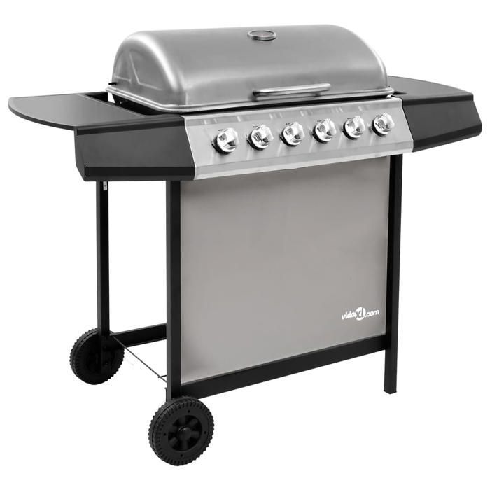 vidaXL Gas Barbecue Grill with 6 Burners Outdoor Grill Cooking Grate Garden Barbecue Patio Barbecue 48553