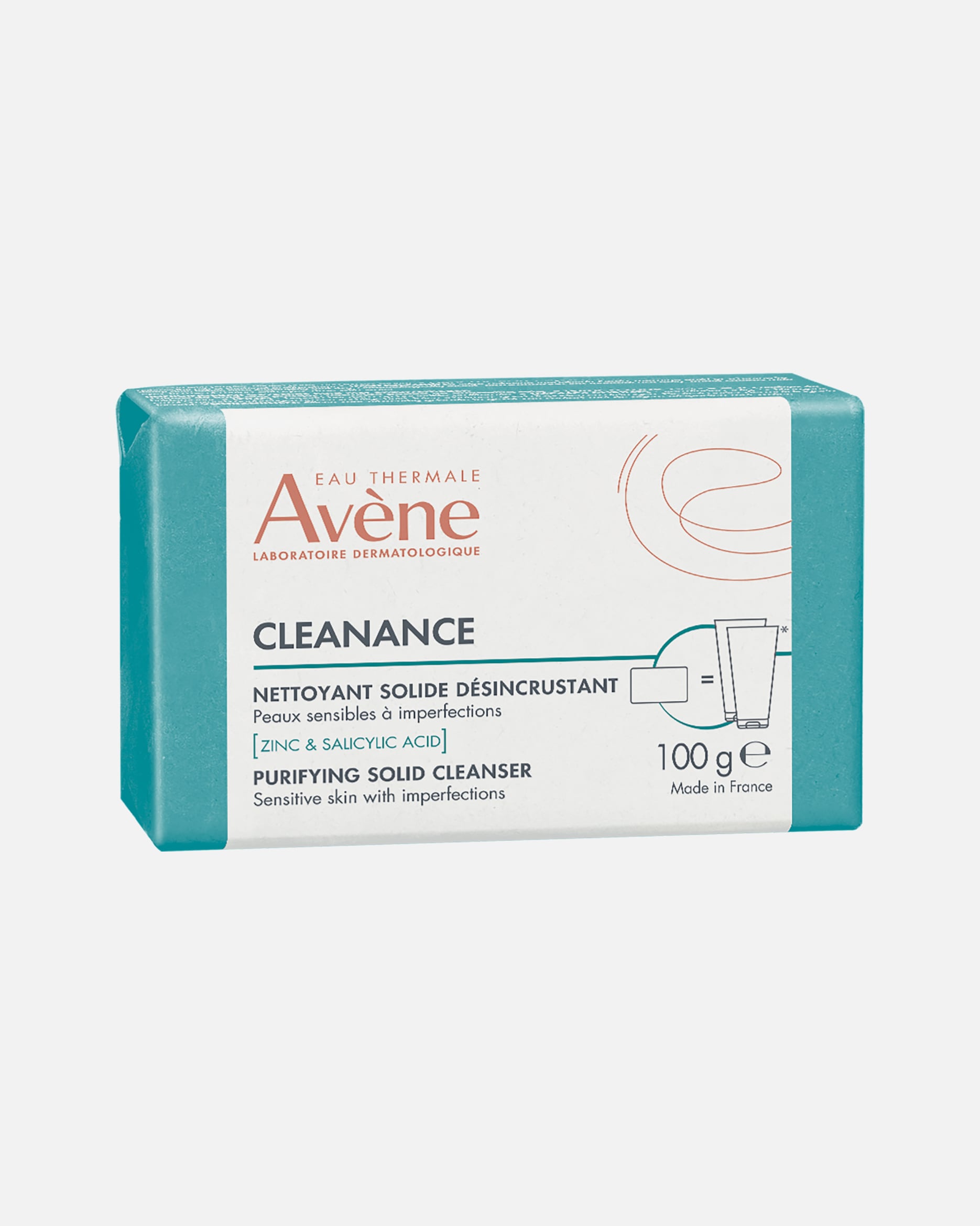Jabón facial sólido limpiador Avène Cleanance - 100 g
