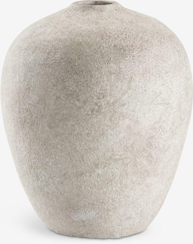 IVAR IVAR váza Ø17xV21cm biela/sivá