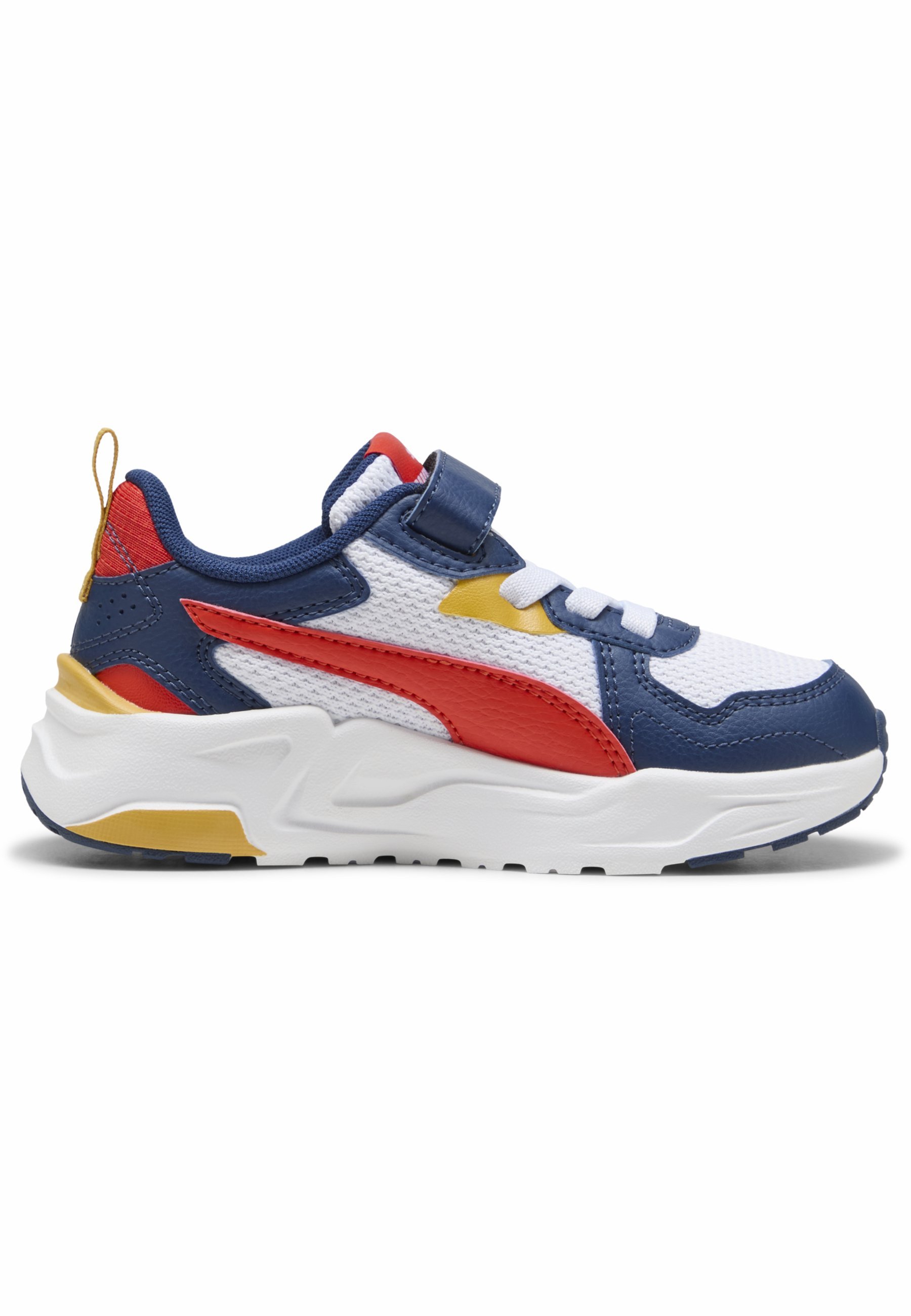 Puma TRINITY LITE - Sneakers - wit felrood Perzisch blauw