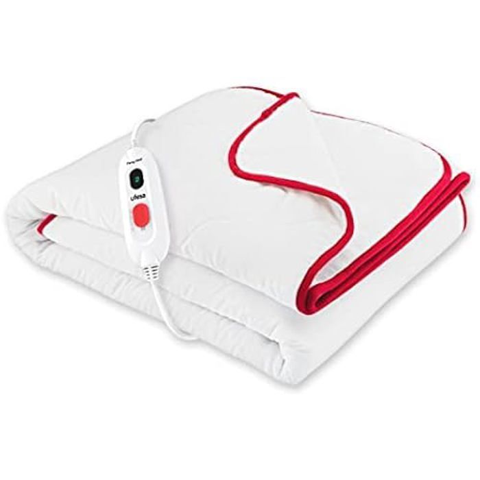 UFESA Flexy Heat CIN Comfort Surmatelas Chauffant Électrique 1 Place, 150x90, Tissu rembourré, 60W, 3 Niveaux de Temperature, Arrêt
