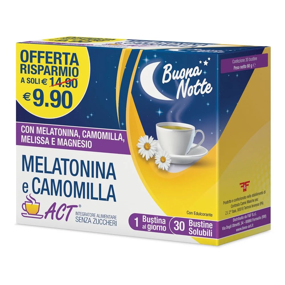 Melatonin-Wirkstoff + Kamille 30Bust