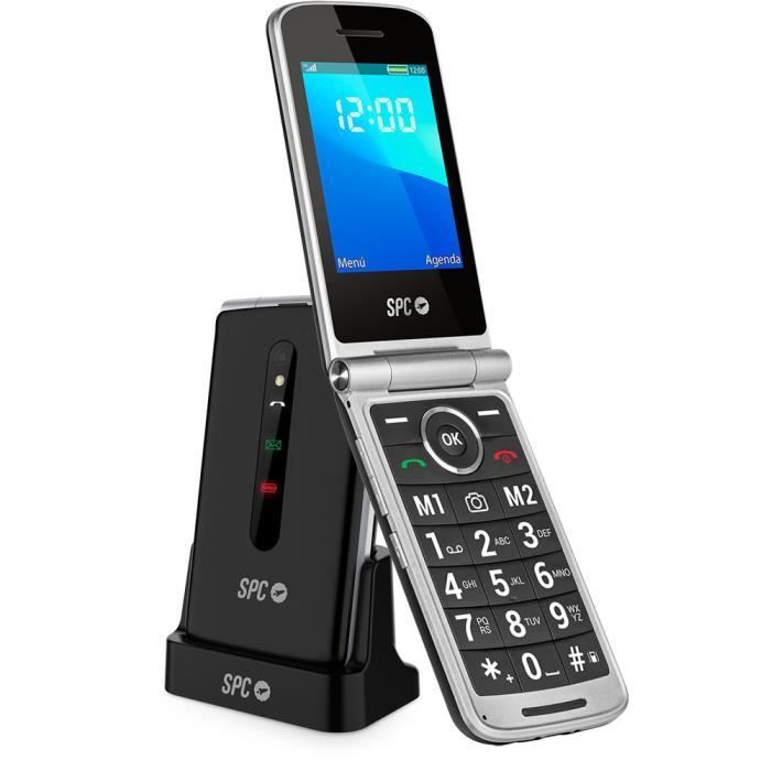 Flip phone - SPC - Prince 4G - 4G - SOS button - Large buttons - Black