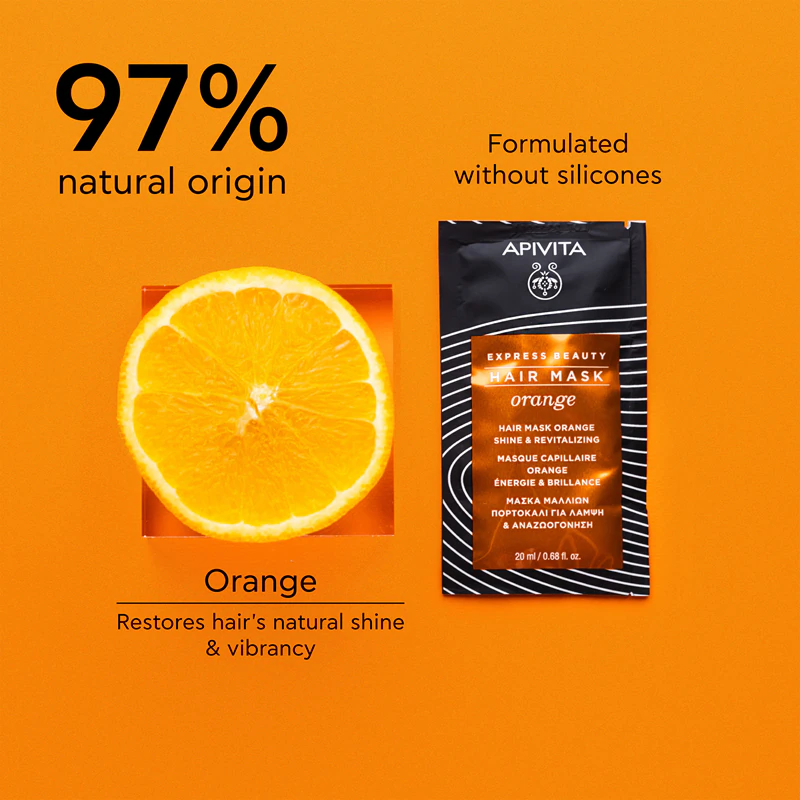 Apivita Express Beauty Hair maska Shine Orange revitalizujúca vlasová maska