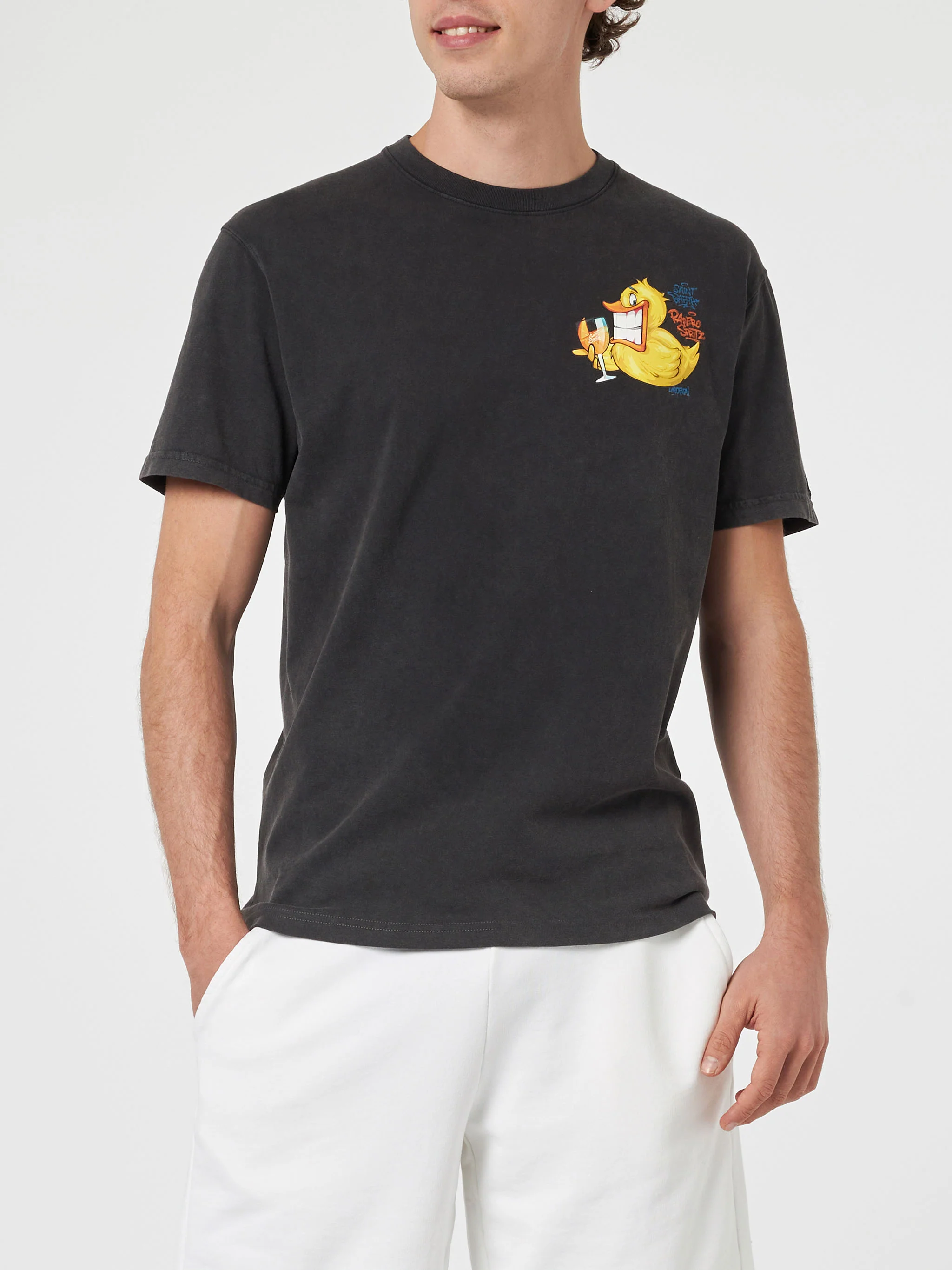 Vintage Jack Ducky Cryptopuppets katoenen T-shirt voor heren