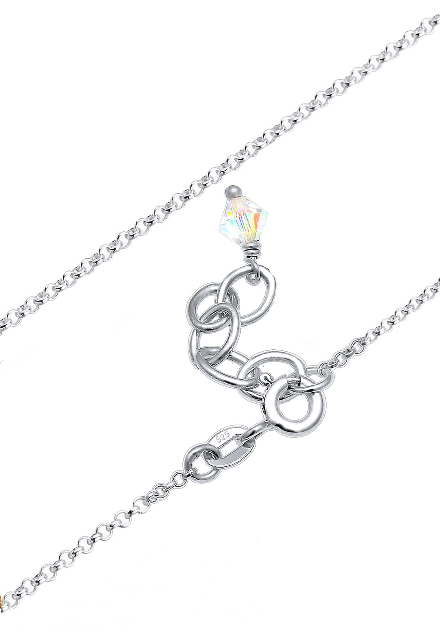 Elli Enfants Pendentif Étoile Astro avec Cristal en Argent Sterling 925