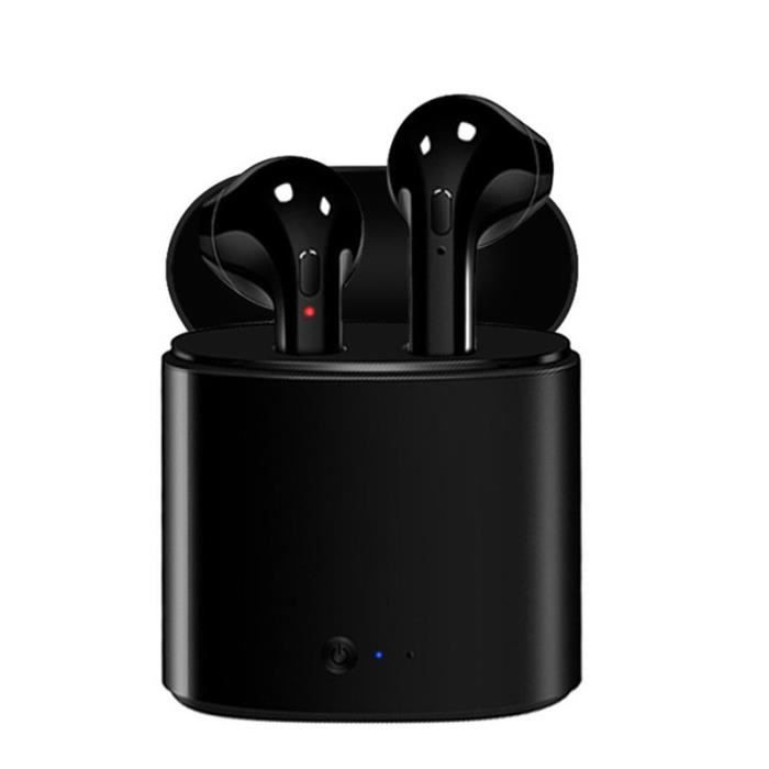 Écouteurs sans fil I7s TWS - Bluetooth 5.0 - Autonomie 130h - Intra-auriculaires - Chargeur inclus