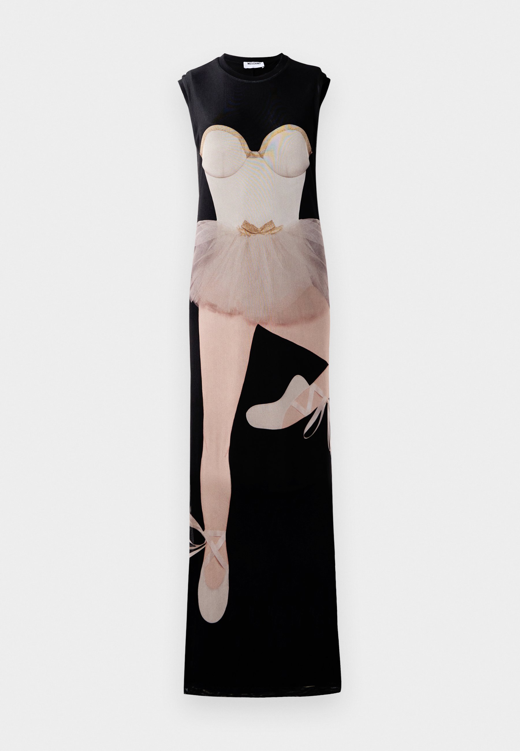 Abito in tulle con stampa Moschino - Abito in jersey - nero
