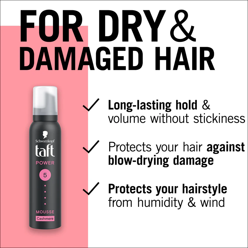 Schwarzkopf Taft Power Cashmere Volumizing Hair Mousse