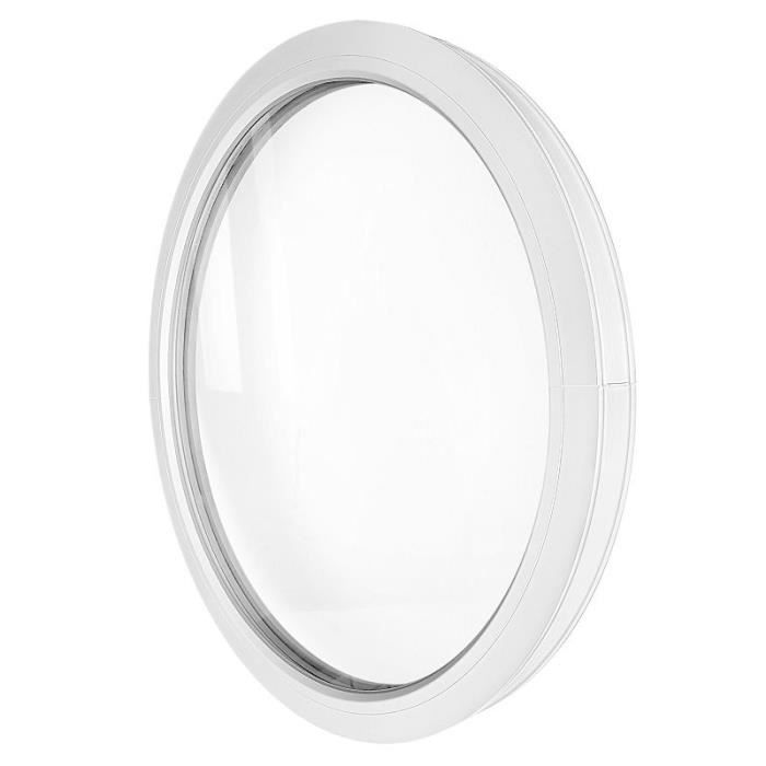 Fenêtre ronde fixe 800 mm PVC blanc oeil de boeuf