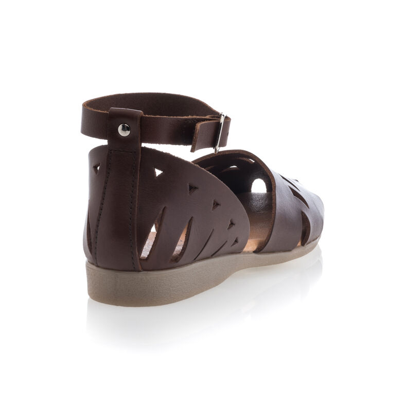 Brune sandaler / sko med åpen tå til dame