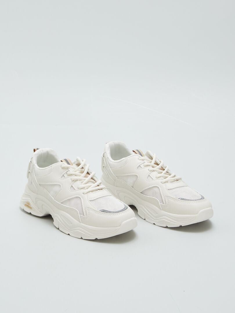 Sportieve sneakers - BEIGE