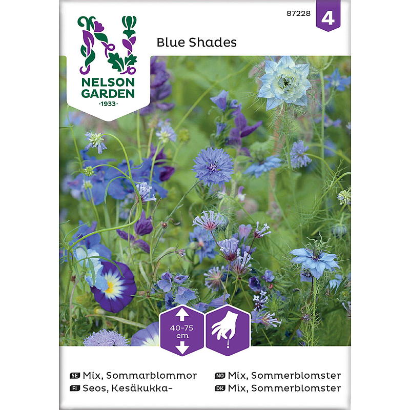 Nelson hagefrøblanding sommerblomster, blå