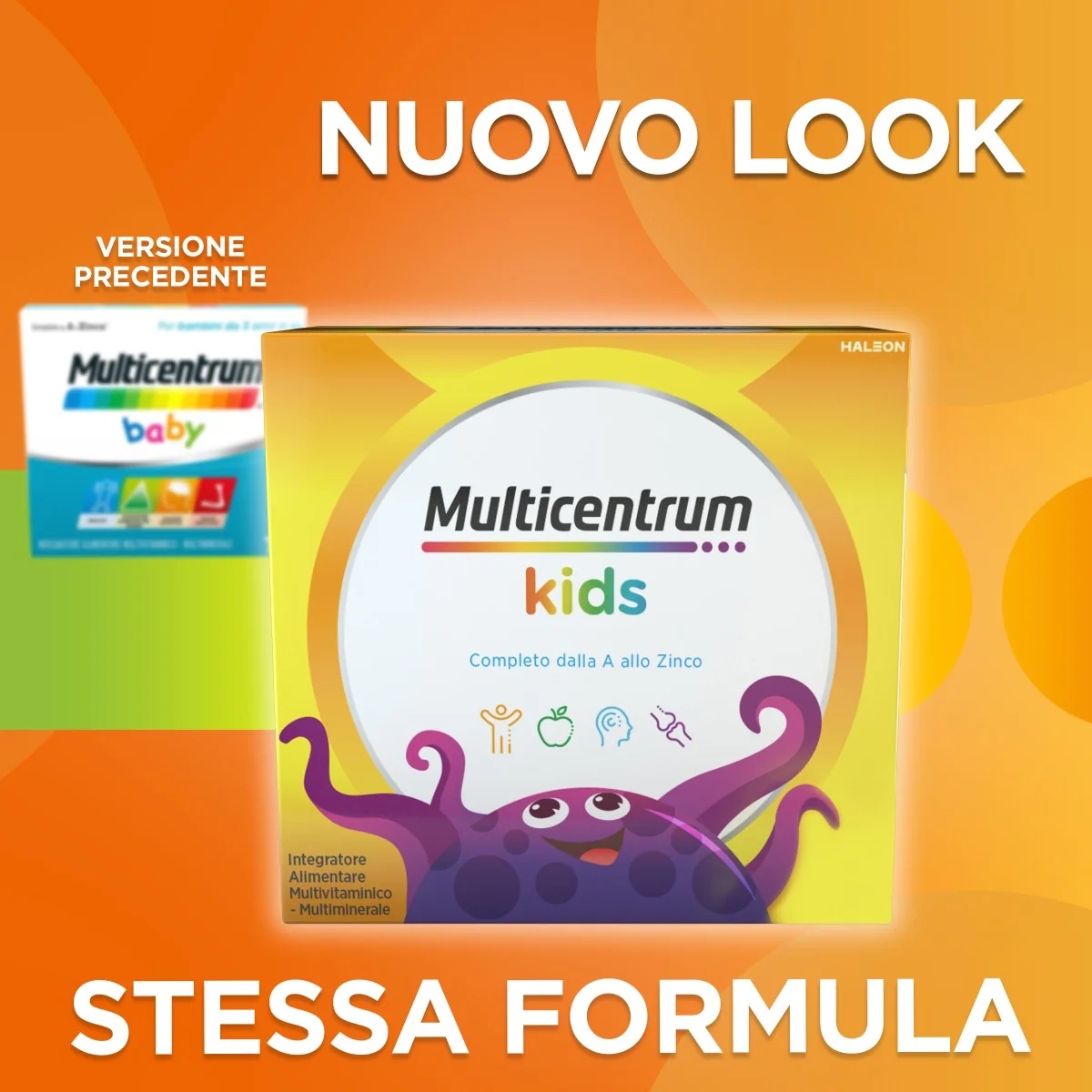 MULTICENTRUM Multicentrum Baby 14 kihisevat multivitamiini pakikest lastele