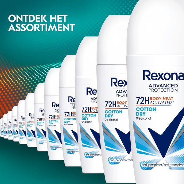 Rexona Advanced Protection Cotton Dry antiperspirantni valjček<br>50ml