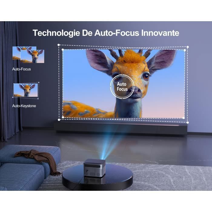 Wimius-Projecteur P64 natif, Full HD 1080P, 500 ANSI 15000L, prise en charge 4K, WIFI .BAZARLAND30