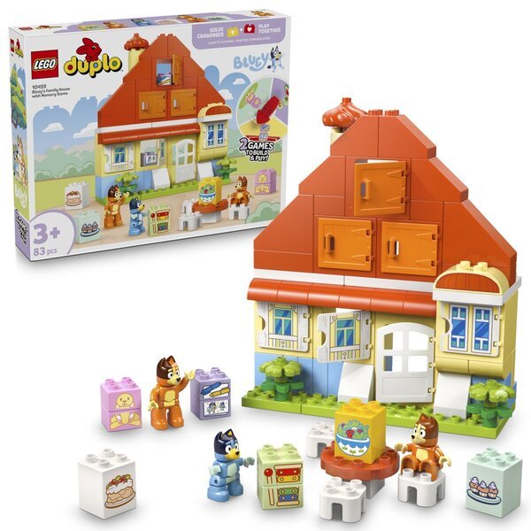 LEGO DUPLO Bluey 10459 Bluey i njena porodična kuća sa igrom pamćenja