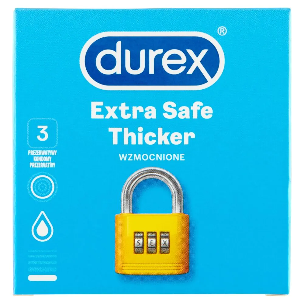 Durex Extra Safe prezerwatywy, 3 szt.