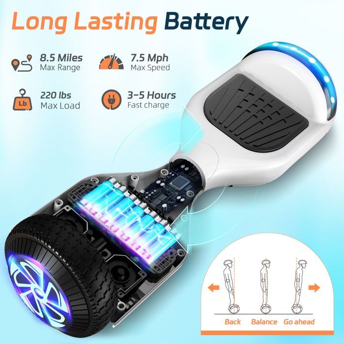 Hoverboard Bluetooth da 6,5