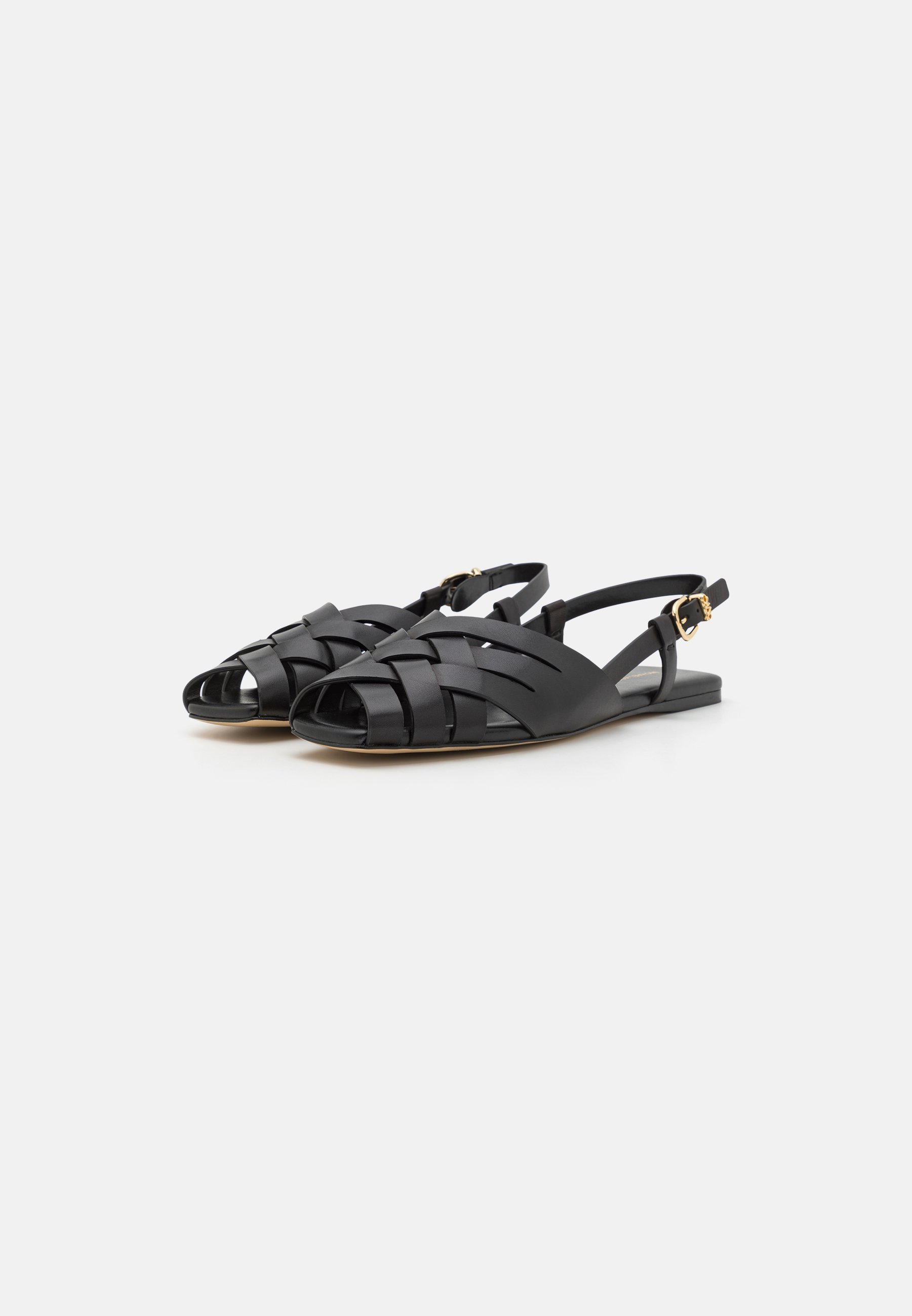 MICHAEL Michael Kors IRENE SLING FLAT - Peeptoe ballerina's - zwart