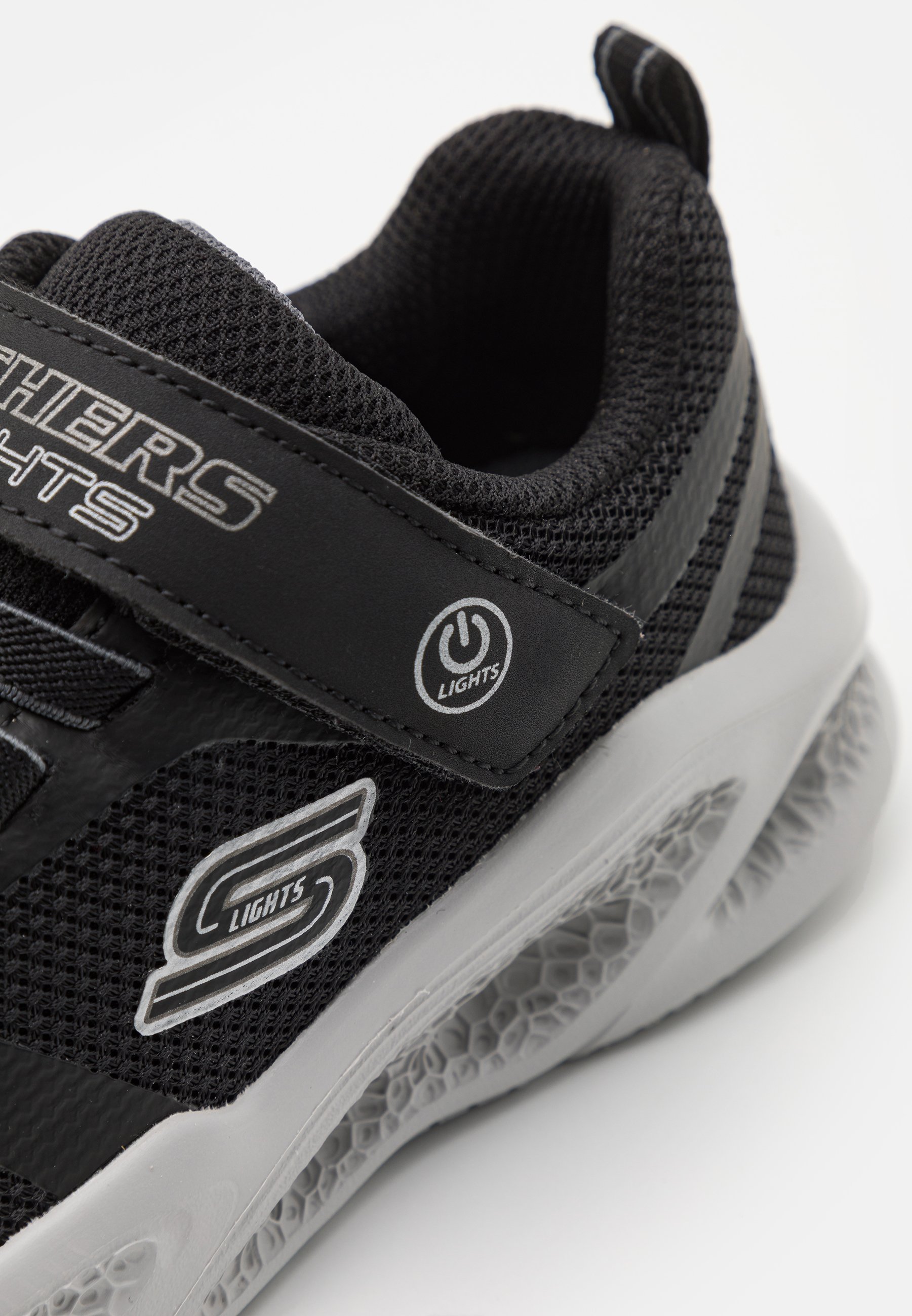 Skechers LIGHTED GORE STRAP - Sneakers - zwart/grijs
