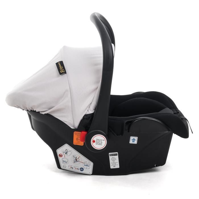 BEBELISSIMO - Sistema di viaggio 3 in 1 - Seggiolino auto CAVO 0+ - Navicella - Dalla nascita - Fino a 22 kg - Beige