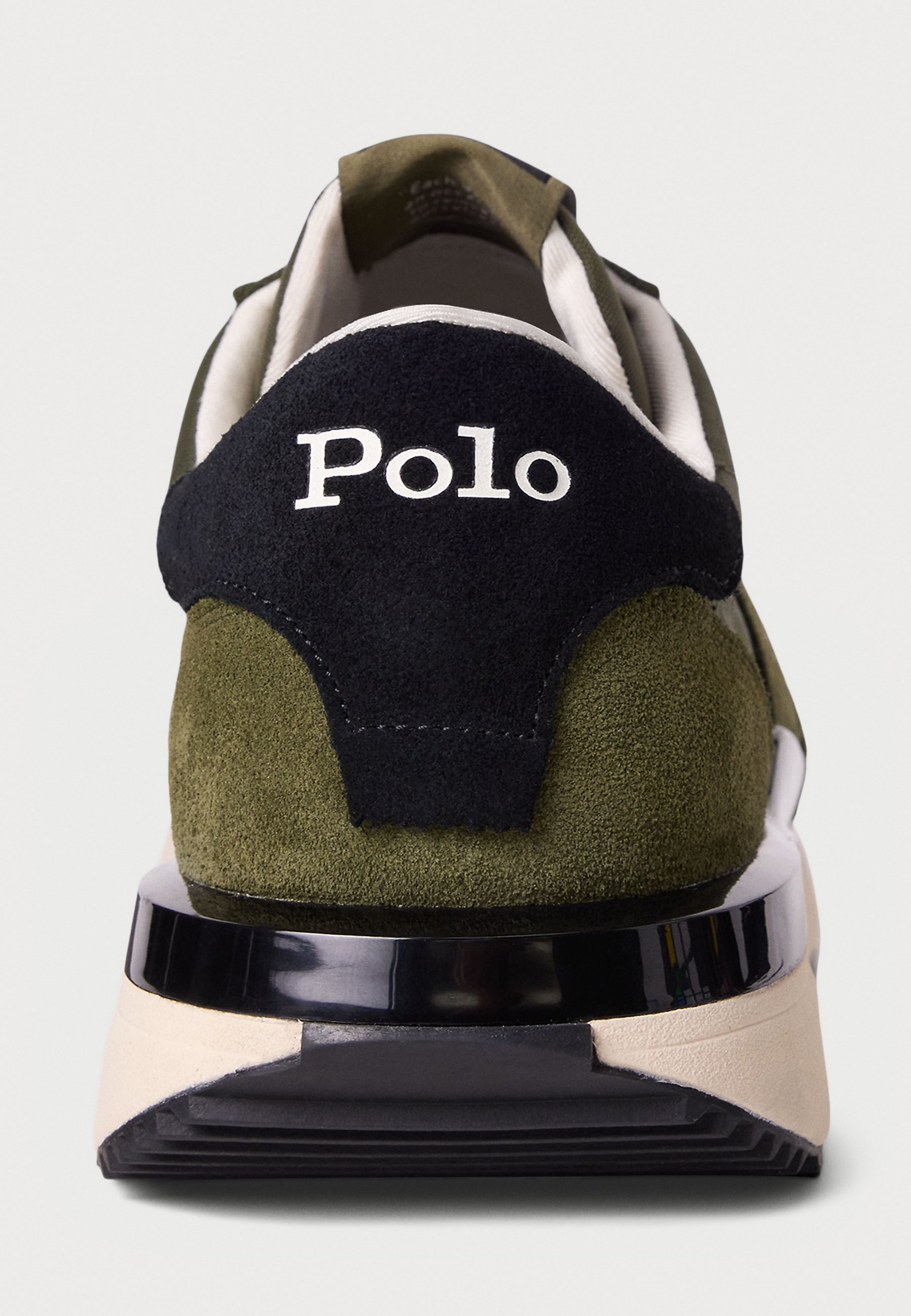 Polo Ralph Lauren TRAIN 89 SUEDE & OXFORD SNEAKER UNISEX - Sneakers - tonale olijfgroen