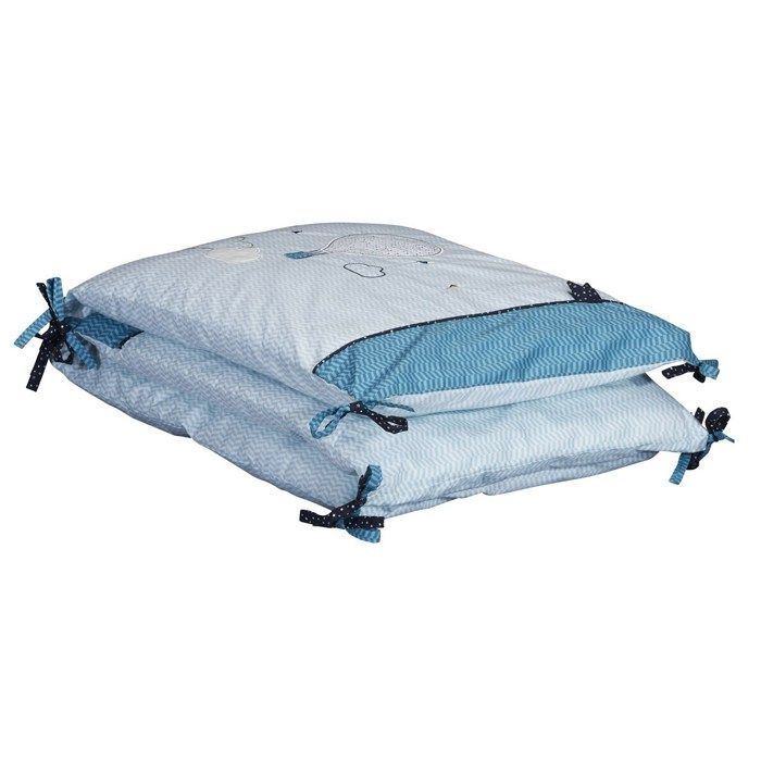 Tour de lit - SAUTHON - LAZARE - Bleu - Coton - 120x60 ou 140x70