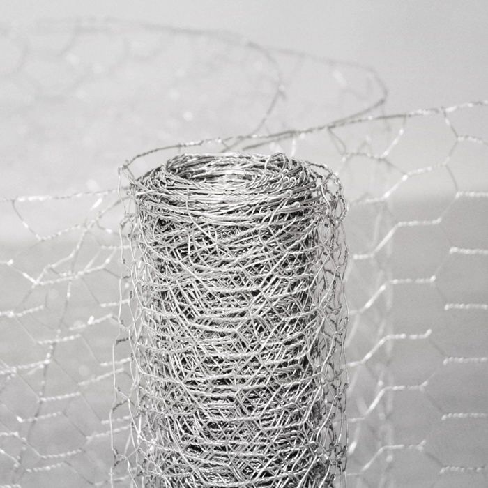 Triple Twist Wire Mesh, Galvanized, Hexagonal Mesh, 25 mm Mesh Size, 50 cm x 25 m