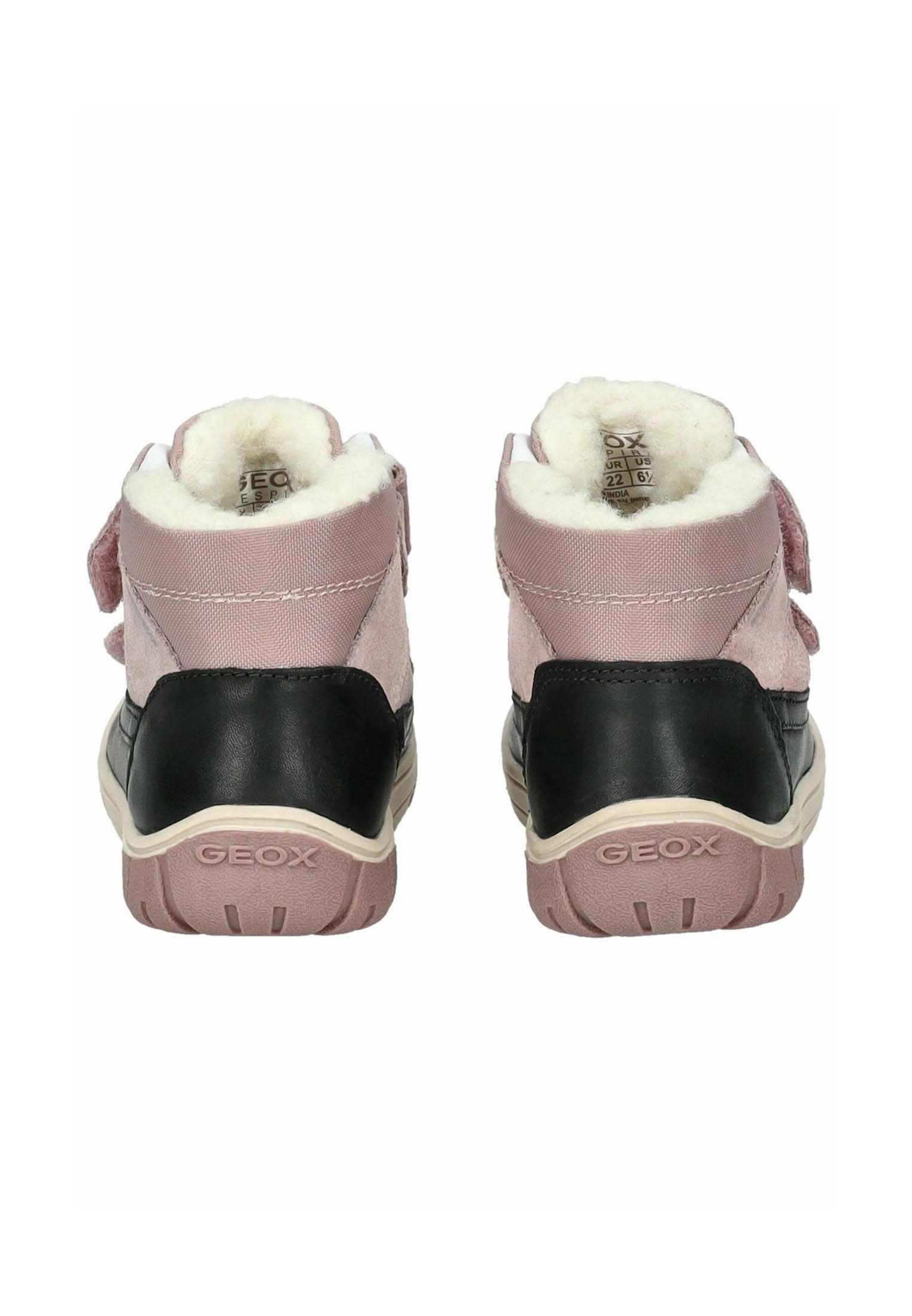 Geox B OMAR WPF - Zimní boty - black/white