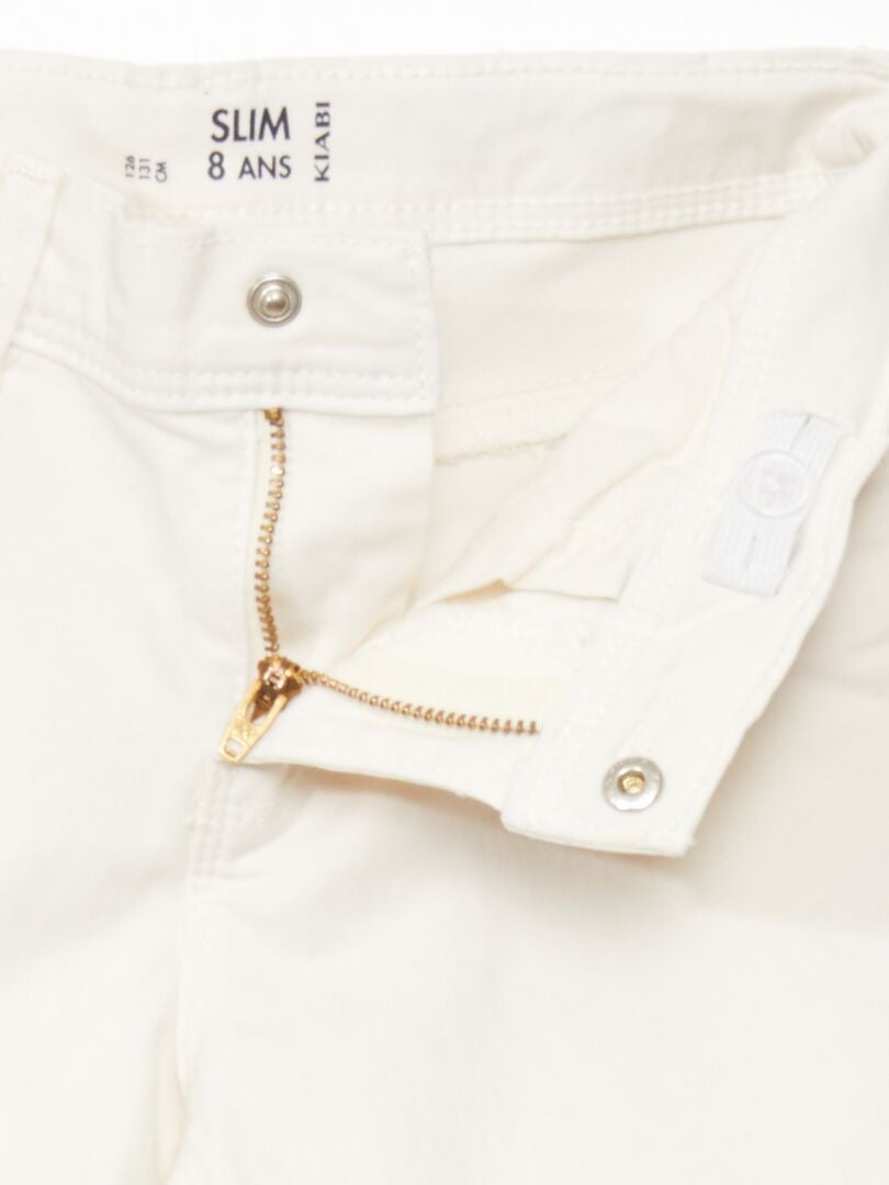 Calça jeans slim - branca